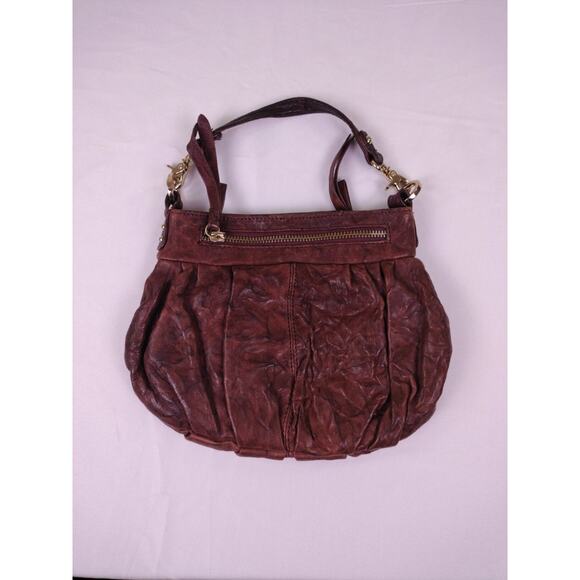 Junior Drake Brown Leather Hobo Handbag Purse Bag Read - Picture 1 of 8